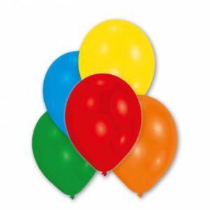 10 latexových balónků metalické