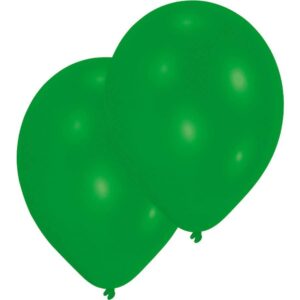 10ks Latexových balónků zelené barvy 27