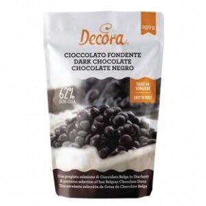 Belgická tmavá čokoláda 62% 250g Decora