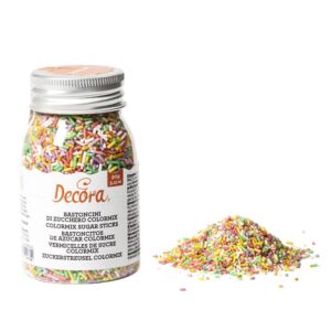 Cukrové zdobení tyčinky barevné 90g Decora