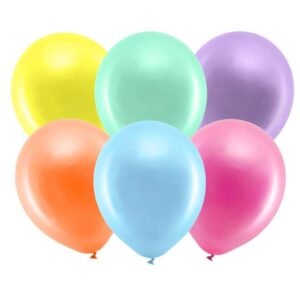 Metalické balónky 23cm 100ks barevné PartyDeco