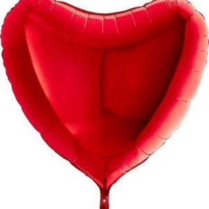Nafukovací balónek červené srdce 91 cm Grabo