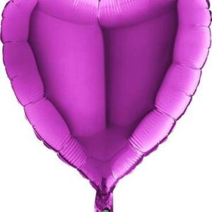 Nafukovací balónek fialové srdce 46 cm Grabo