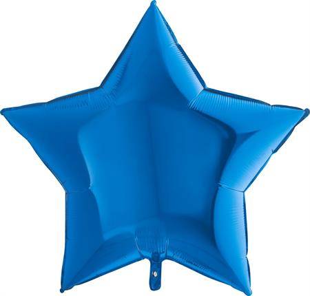 Nafukovací balónek modrá hvězda 91 cm Grabo