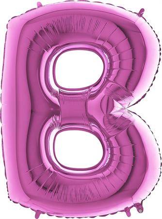 Nafukovací balónek písmeno B růžové 102 cm Grabo