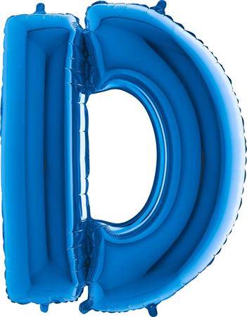 Nafukovací balónek písmeno D modré 102 cm Grabo