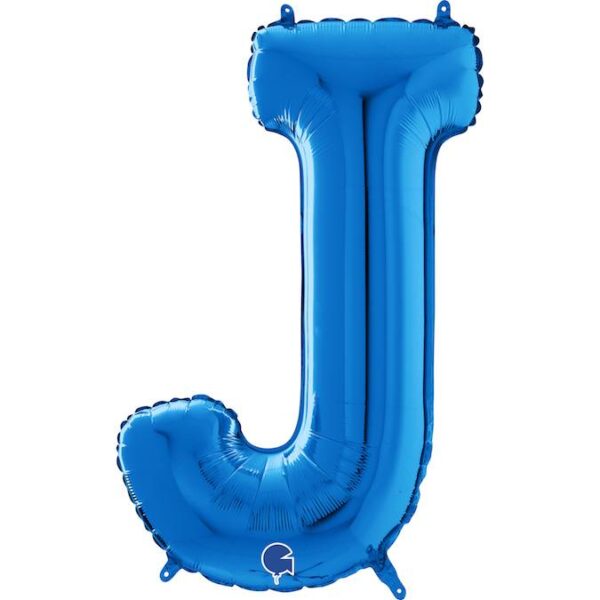 Nafukovací balónek písmeno J modrá 66 cm Grabo