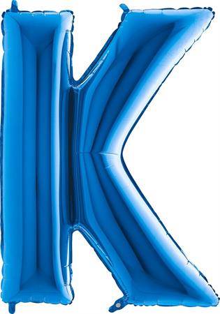 Nafukovací balónek písmeno K modré 102 cm Grabo