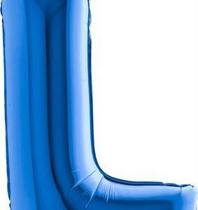 Nafukovací balónek písmeno L modré 102 cm Grabo