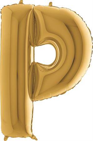 Nafukovací balónek písmeno P zlaté 102 cm Grabo