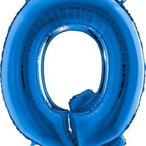 Nafukovací balónek písmeno Q modré 102 cm Grabo