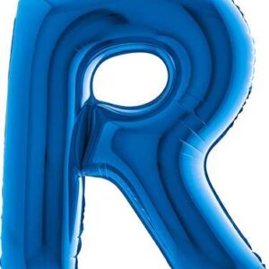 Nafukovací balónek písmeno R modré 102 cm Grabo