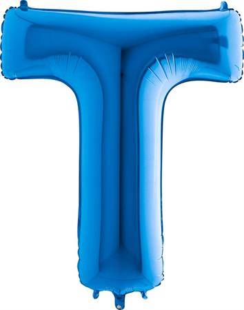 Nafukovací balónek písmeno T modré 102 cm Grabo
