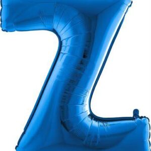 Nafukovací balónek písmeno Z modré 102 cm Grabo