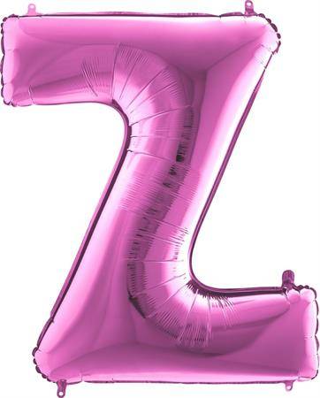 Nafukovací balónek písmeno Z růžové 102 cm Grabo