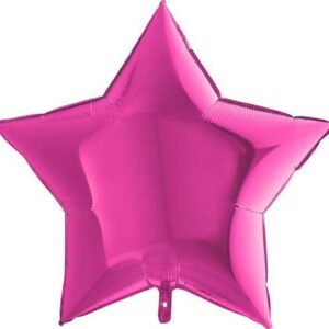Nafukovací balónek růžová hvězda 91 cm Grabo