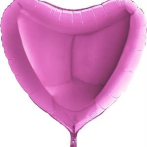 Nafukovací balónek růžové srdce 91 cm Grabo