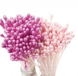 Perleťové pestíky - růžové Decora
