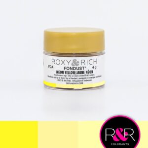 Prachová barva 4g neonově žlutá Roxy and Rich