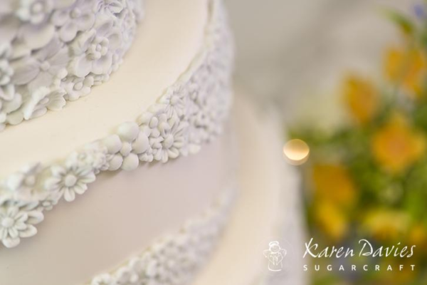 Silikonová forma girlanda květinová na dort Karen Davies