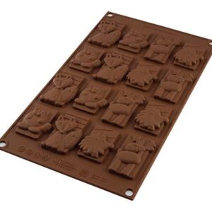 Silikonová forma na čokoládu zvířátka winter Silikomart