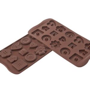 Silikonová forma na čokoládu – knoflíčky Silikomart