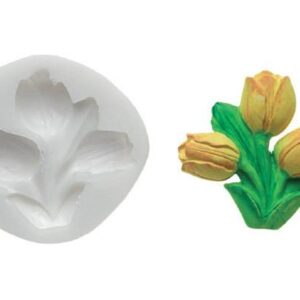 Silikonová forma na fondán- tulipány Silikomart