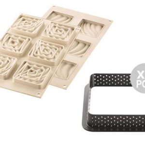 Silikonová forma na pečení 3D Mini Tarte Sand Silikomart