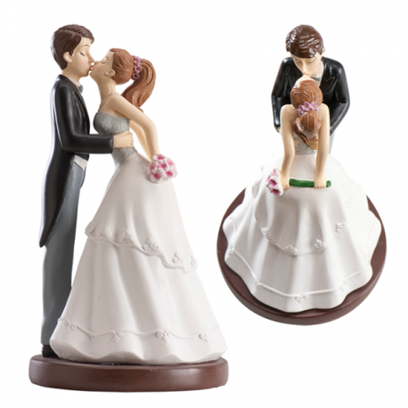 Svatební figurka na dort polibek 16cm Dekora