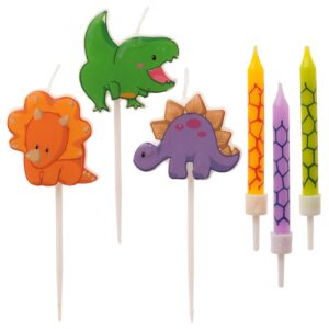 Svíčky na dort dinosauři 12ks Dekora