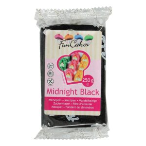 Vynikající marcipán 1:5 černý Midnight Black 250g FunCakes