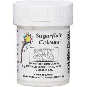 Běloba polotekutá Sugarflair Extra White 50 g (Bez E171) dortis