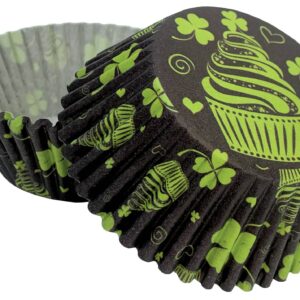 Košičky na muffiny motiv zelený cupcake (50 ks) Alvarak
