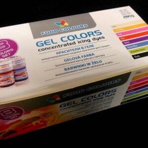 Sada gelových barev (8 ks) Food Colours