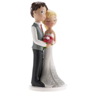 Svatební figurka na dort spokojené manželství 16cm Dekora