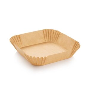 Papírová forma do fritézy čtvercová DELÍCIA 20 x 20 cm